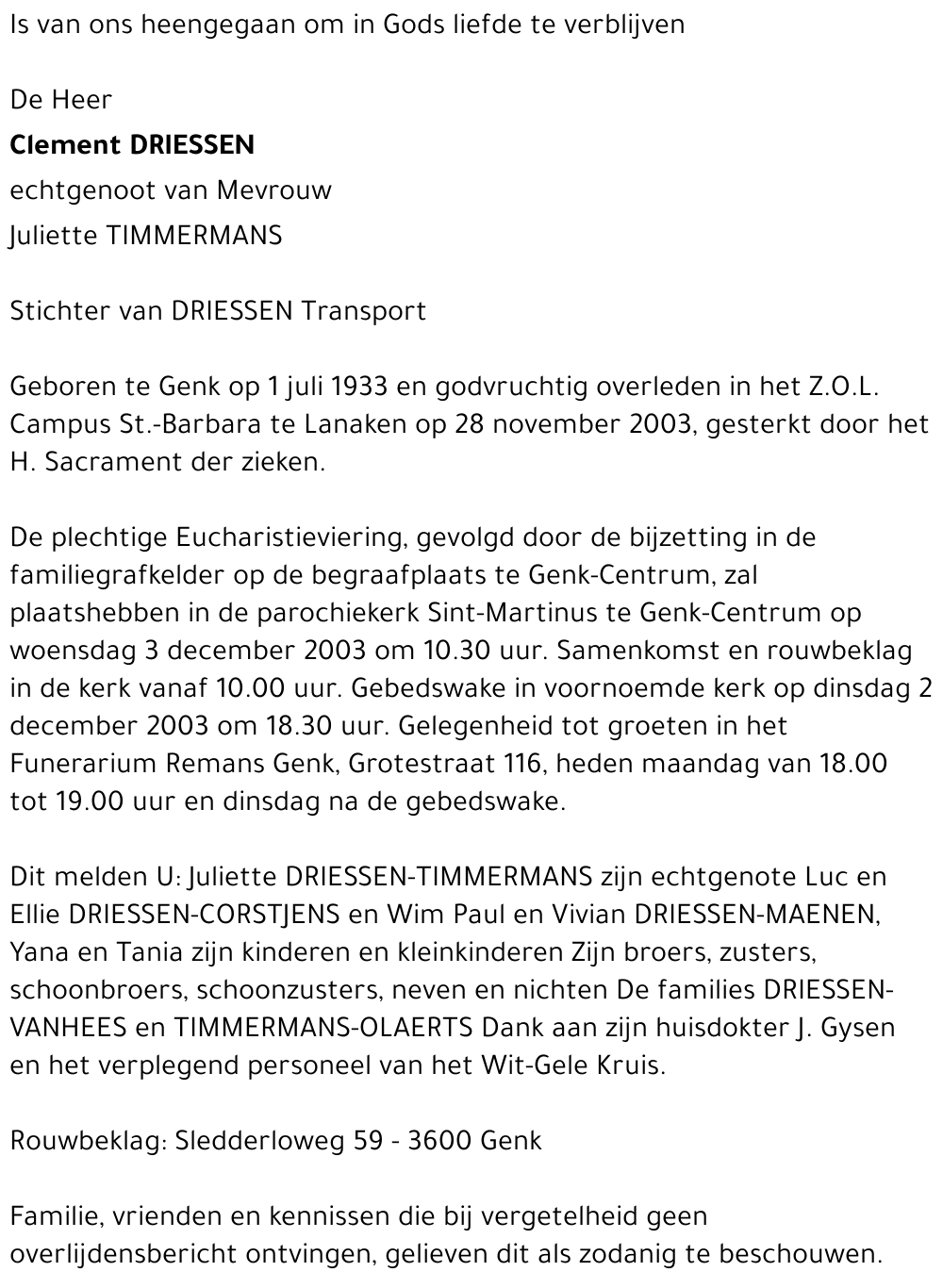 Clement DRIESSEN