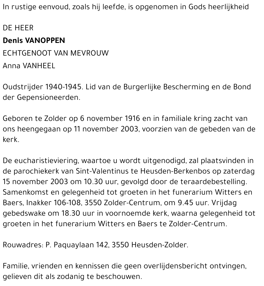 Denis Vanoppen