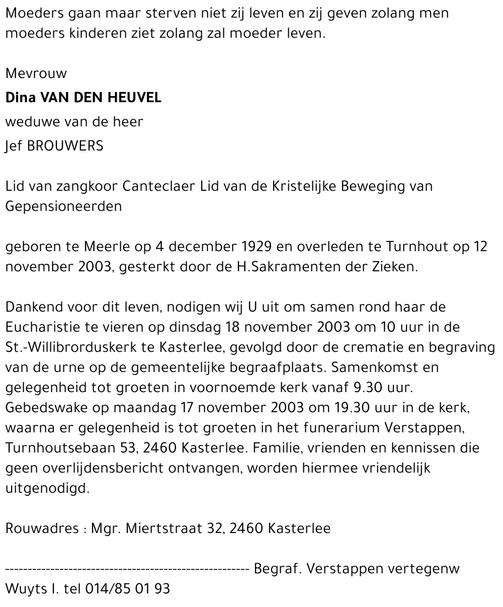 Dina Van den Heuvel