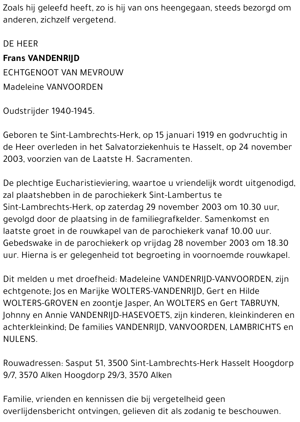 Frans Vandenrijd