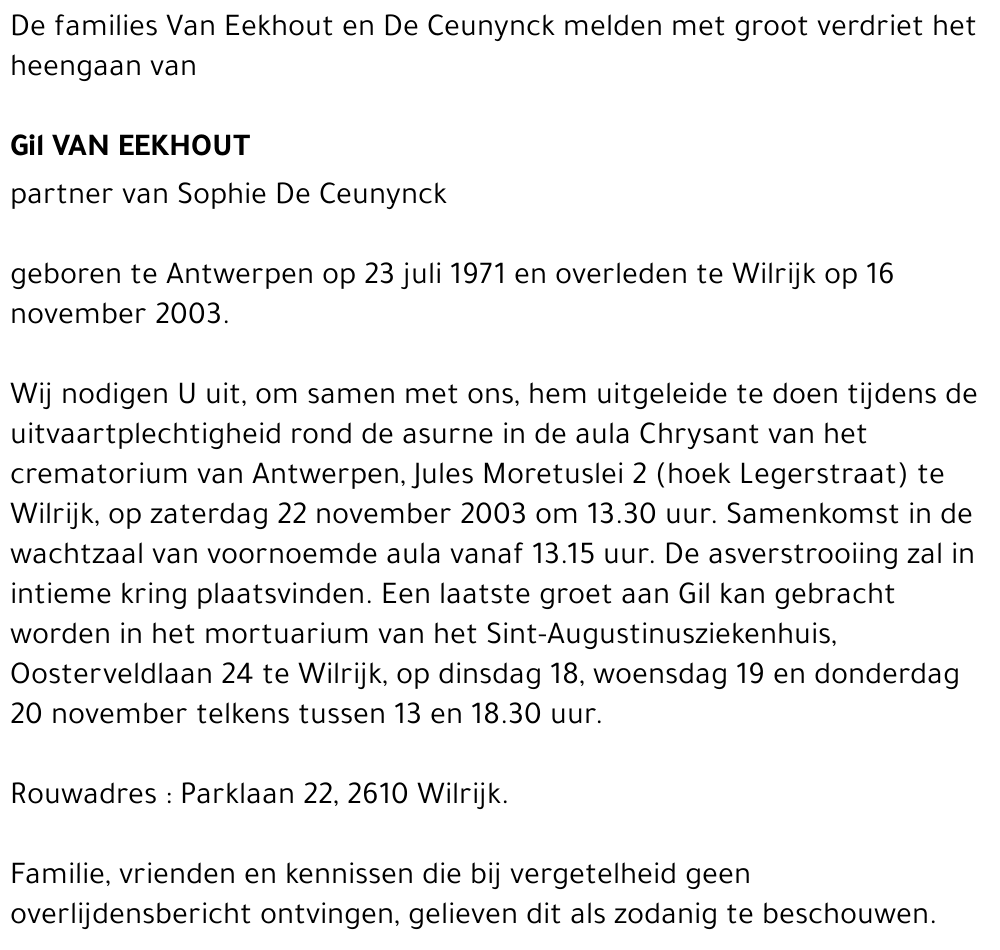 Gil Van Eekhout