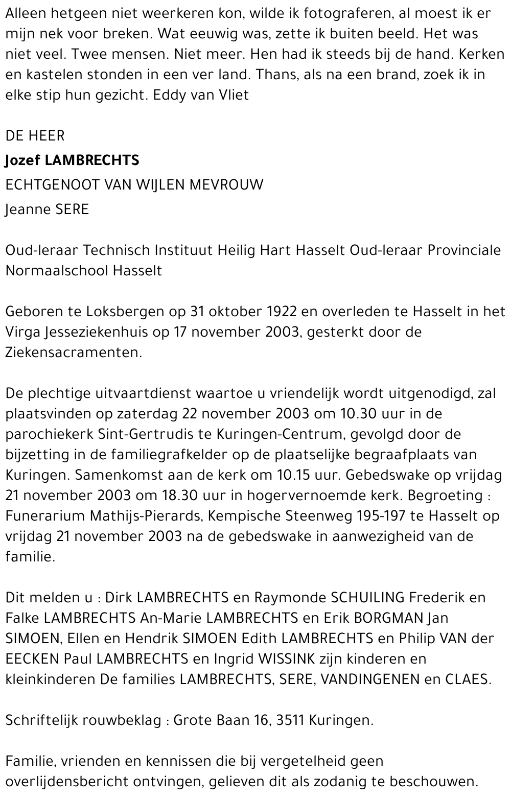 Jozef Lambrechts