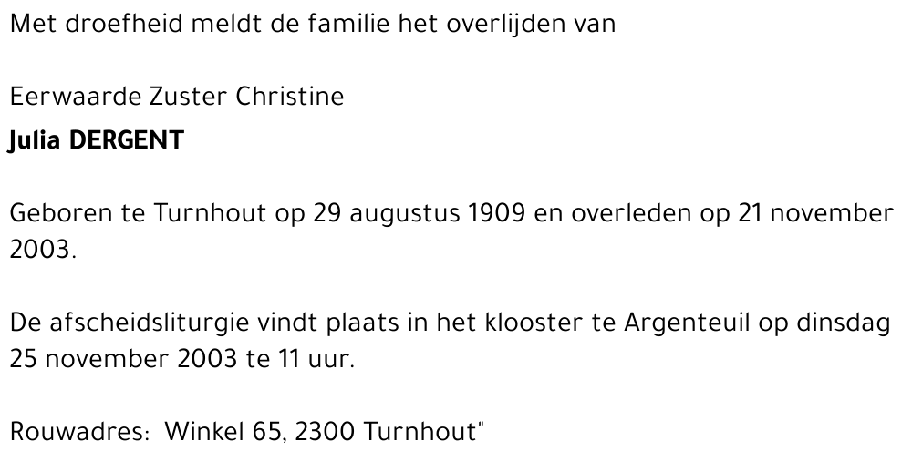 Julia DERGENT