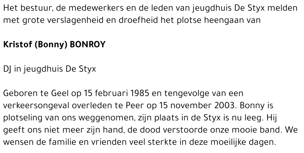 Kristof BONROY