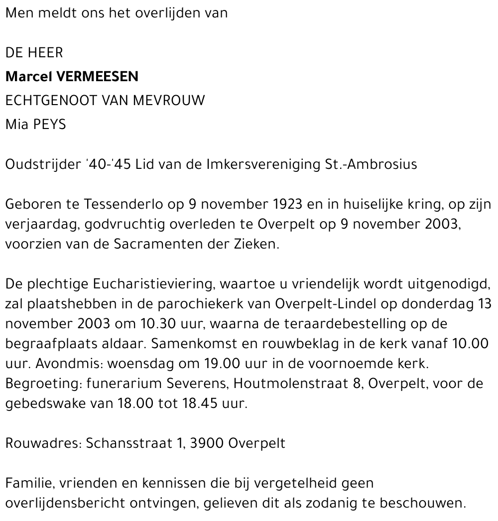 Marcel Vermeesen
