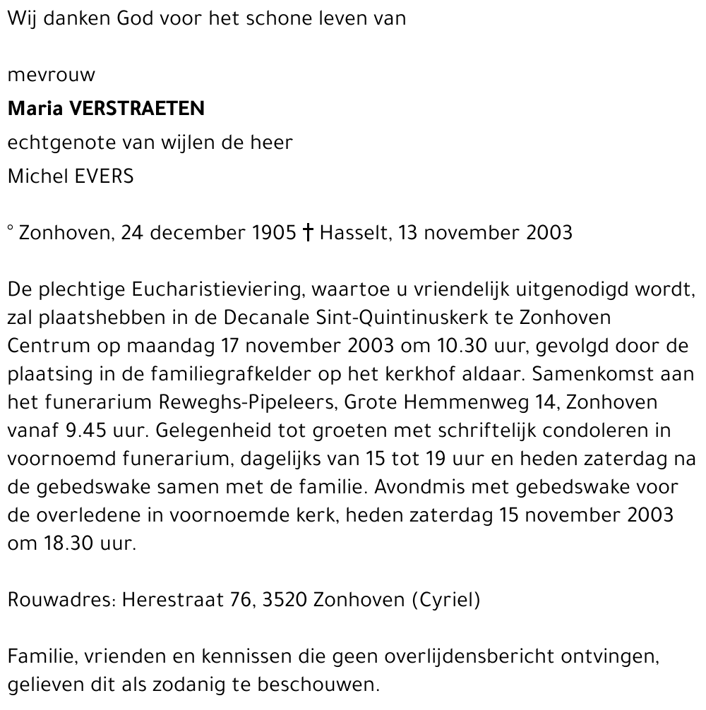 Maria Verstraeten