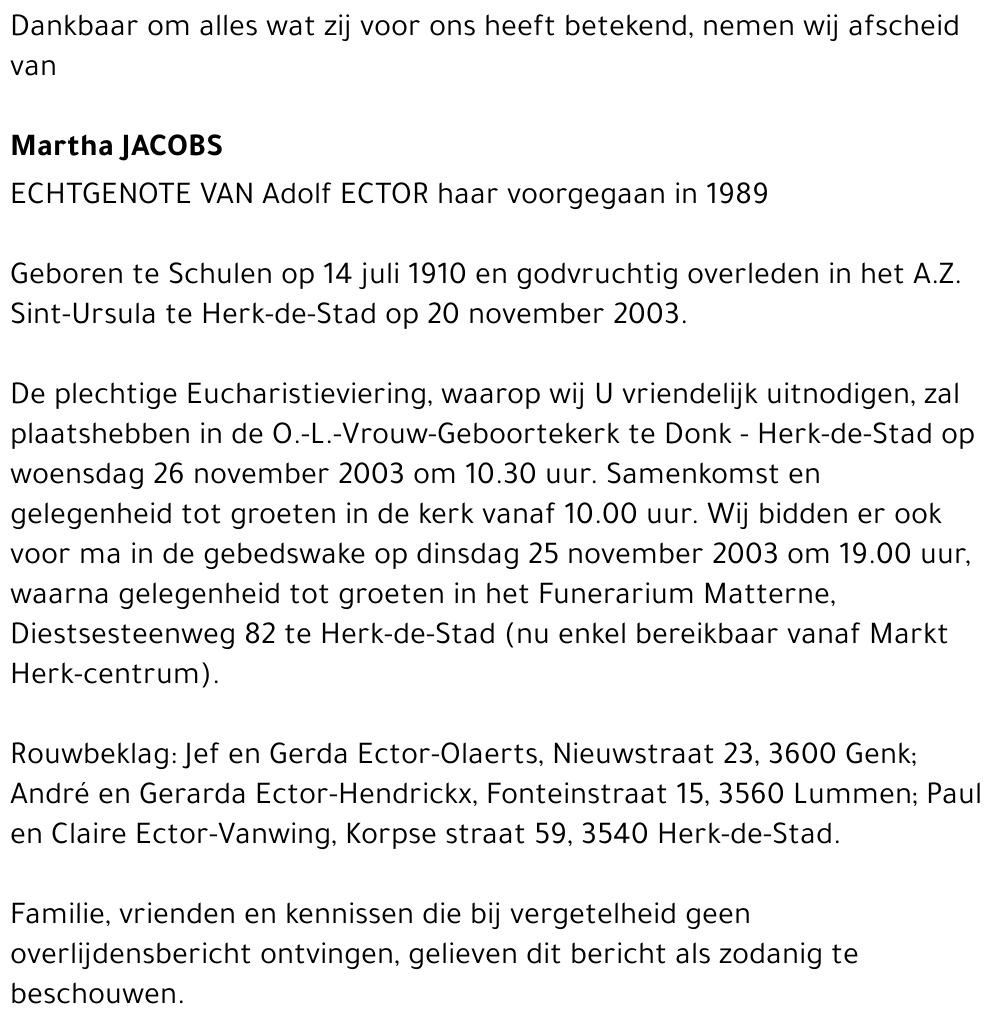 Martha Jacobs
