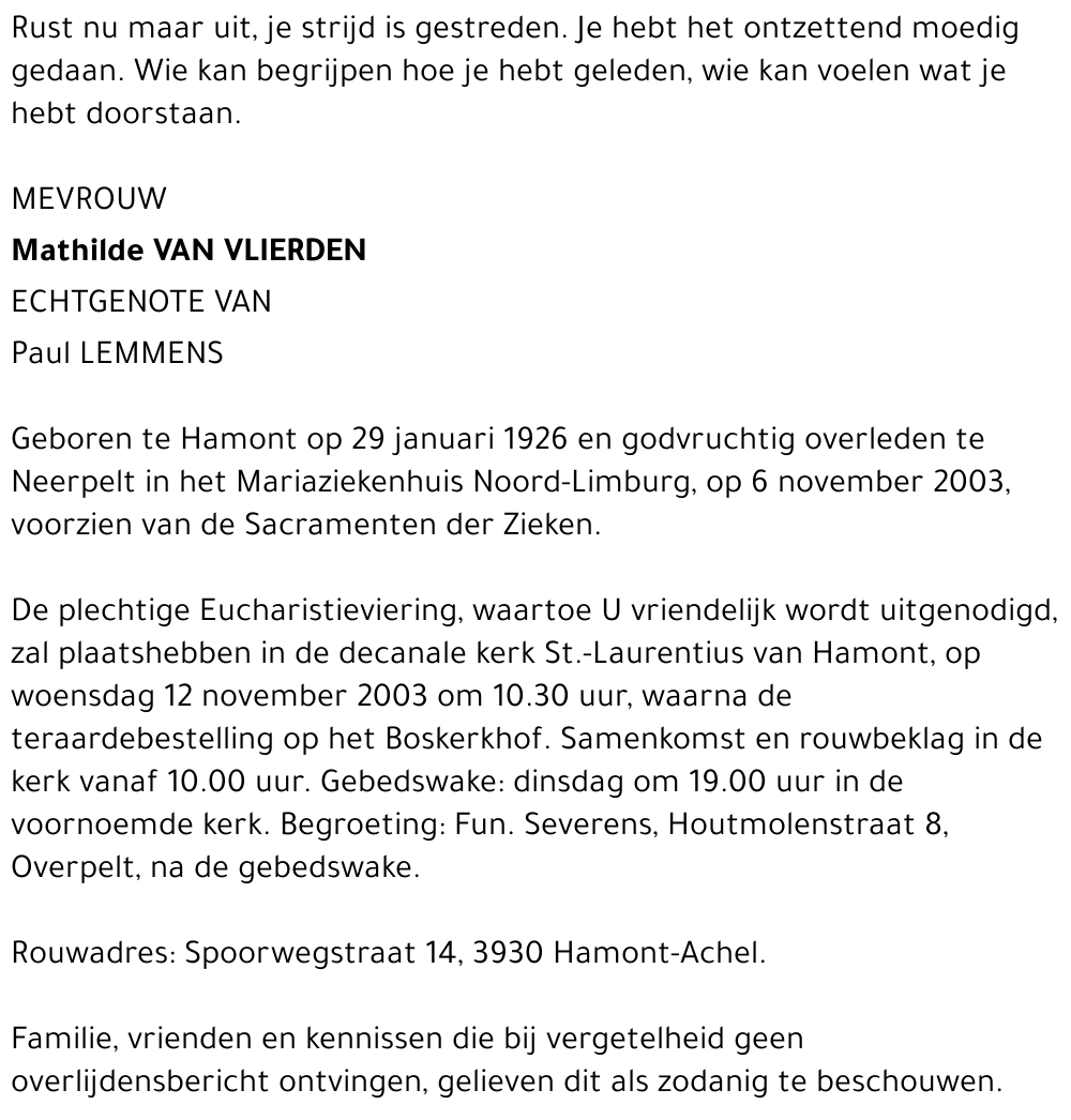 Mathilde Van Vlierden