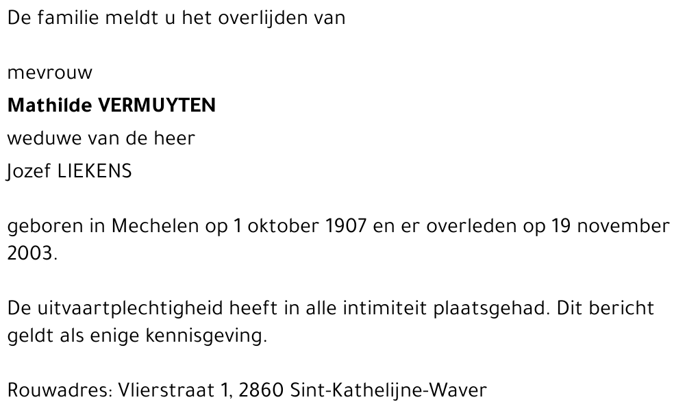 Mathilde VERMUYTEN