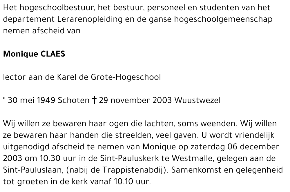 Monique Claes