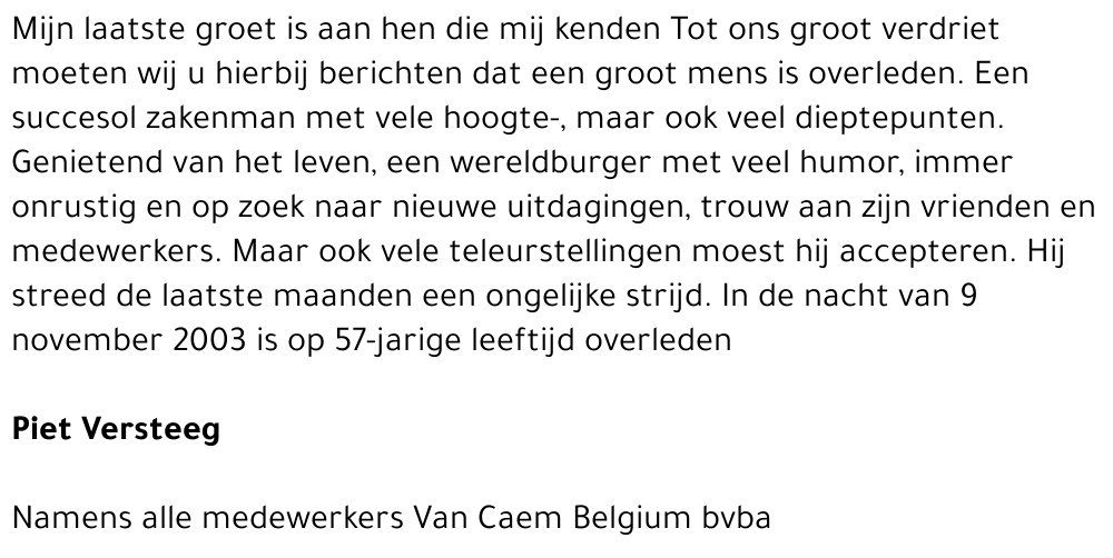 Pieter Versteeg
