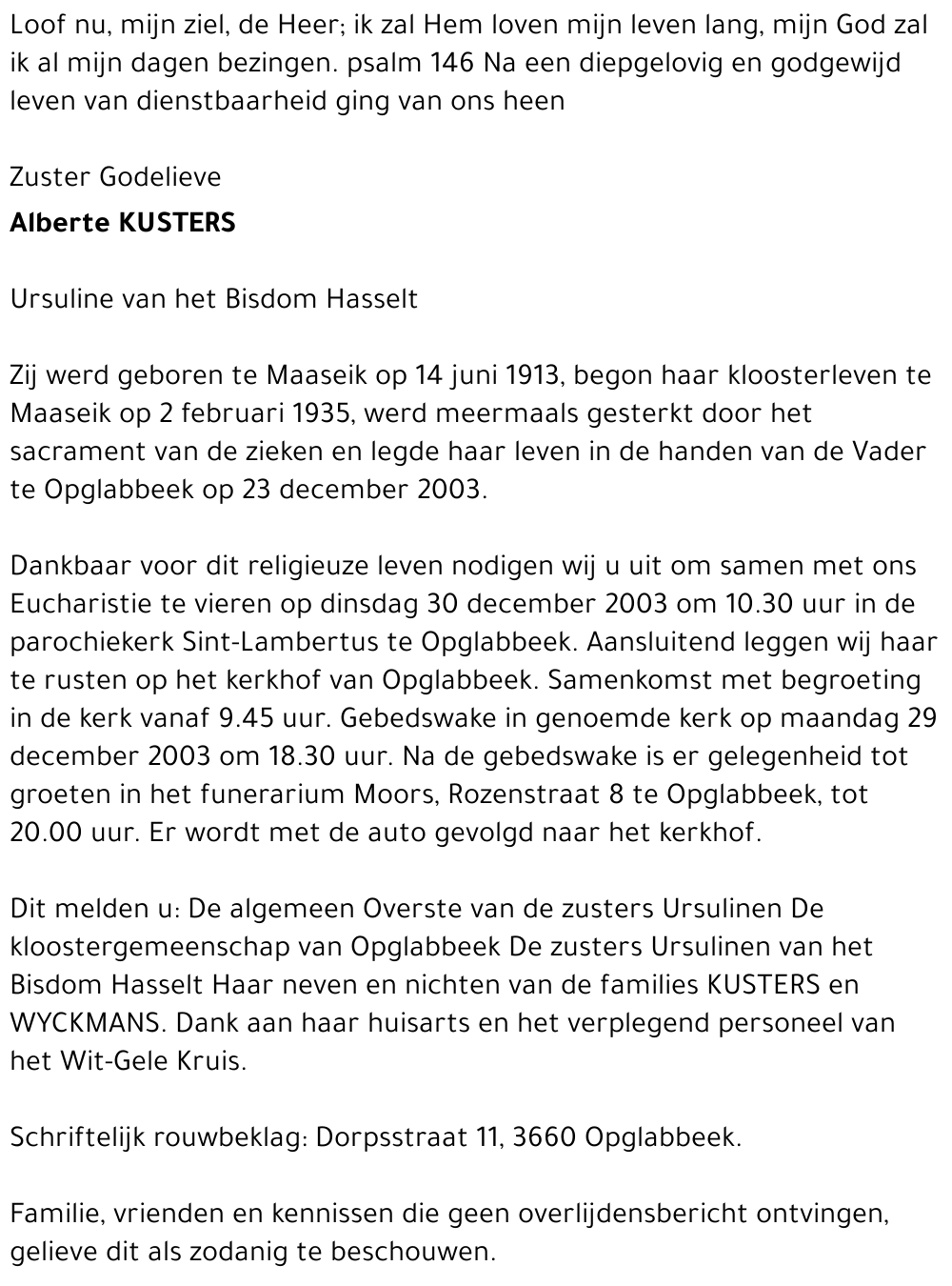 Alberte Kusters