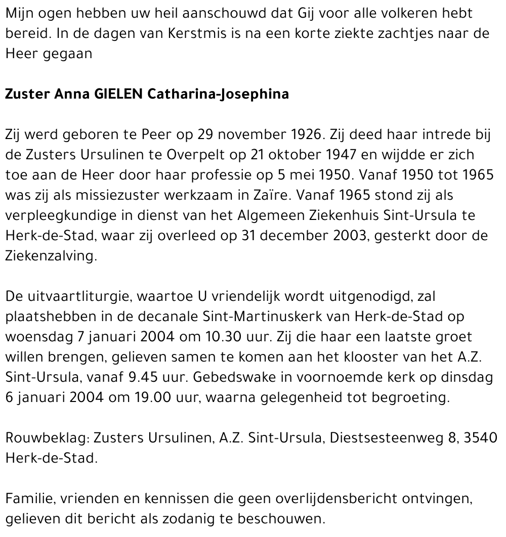 Anna Catharina-Josephina Gielen