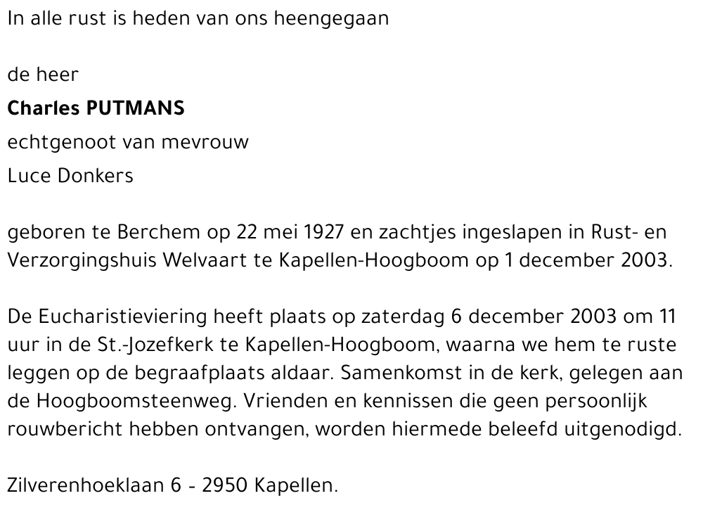 Charles PUTMANS