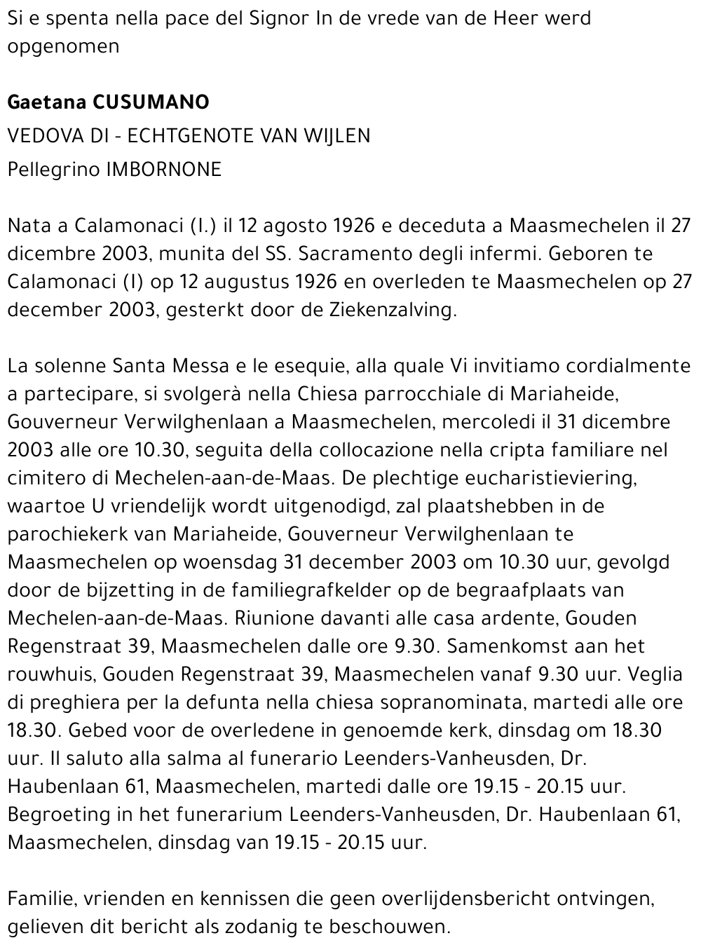 Gaetana Cusumano