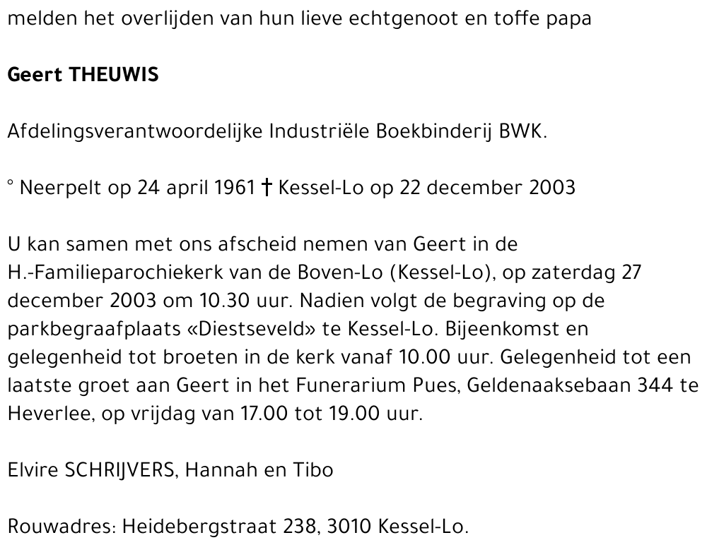 Geert Theuwis