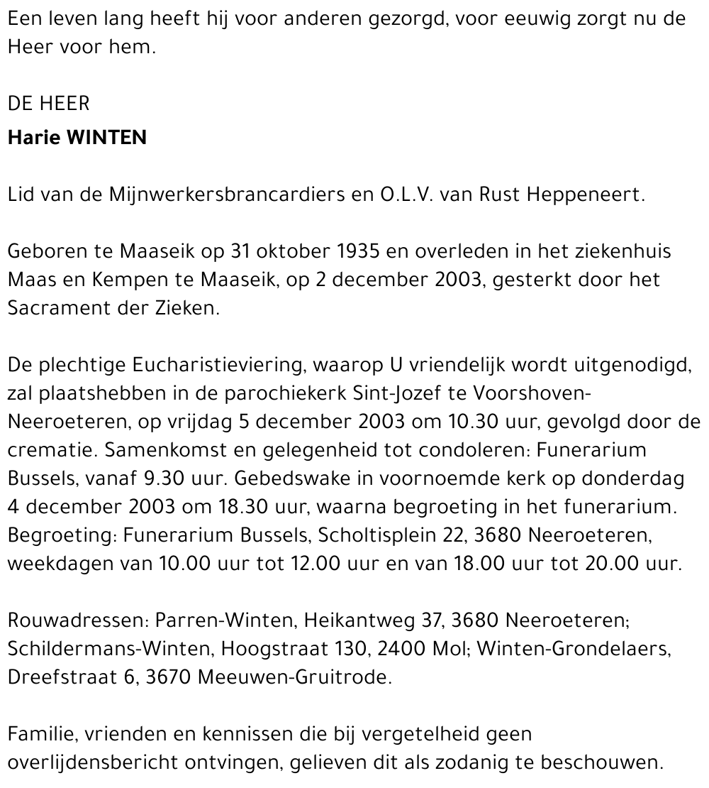 Harie Winten