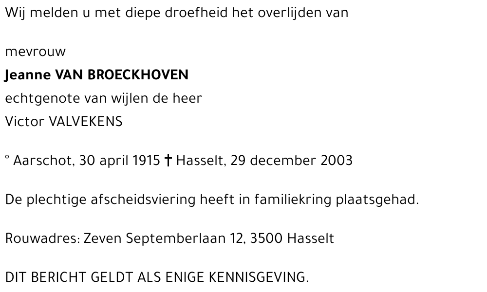 Jeanne Van Broeckhoven