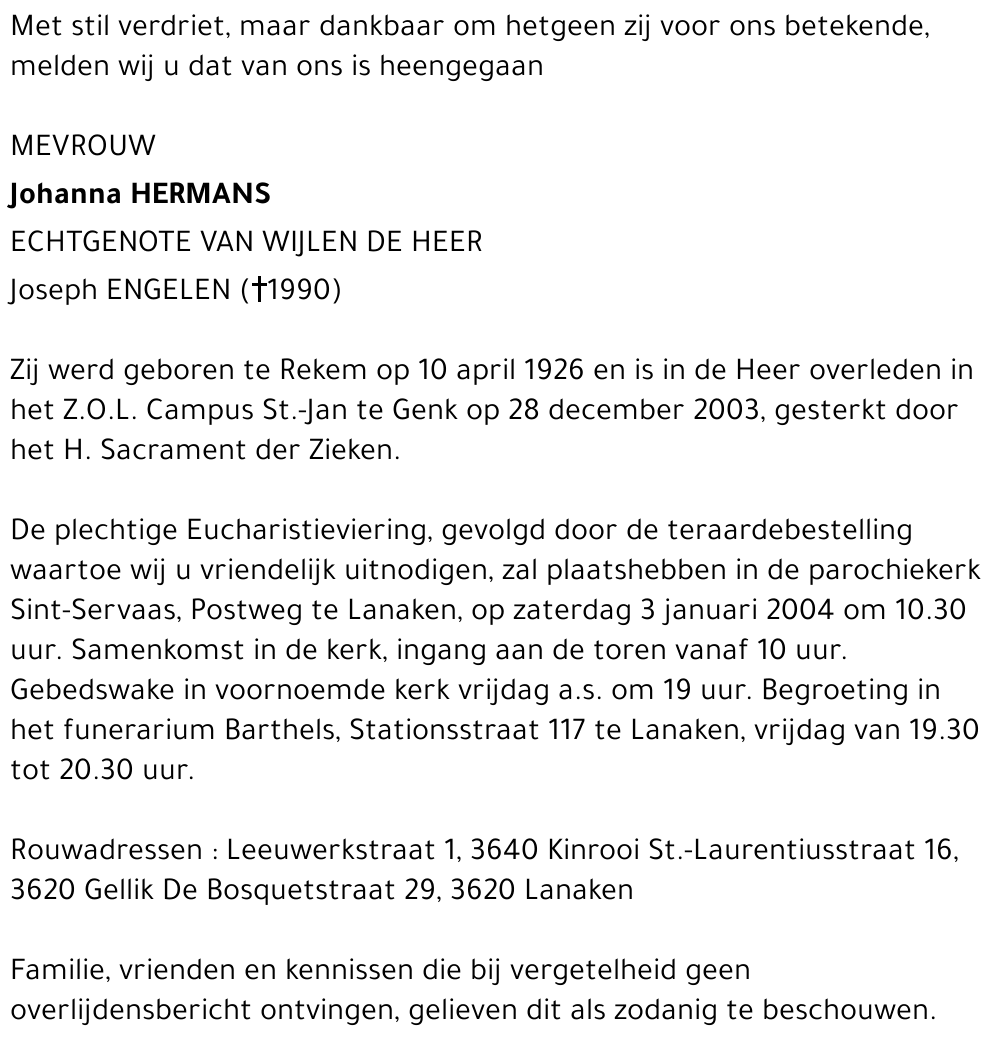 Johanna Hermans
