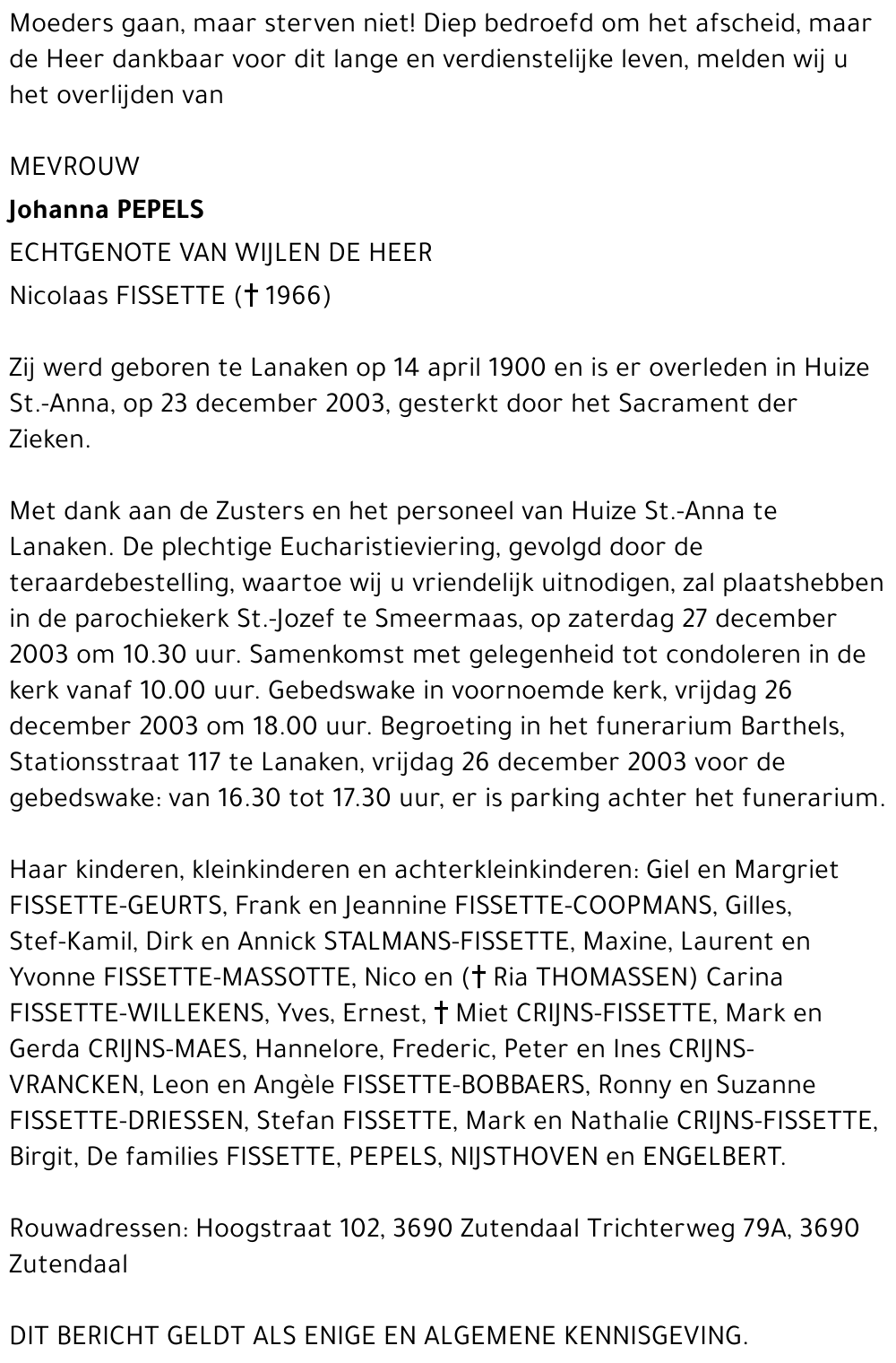 Johanna Pepels