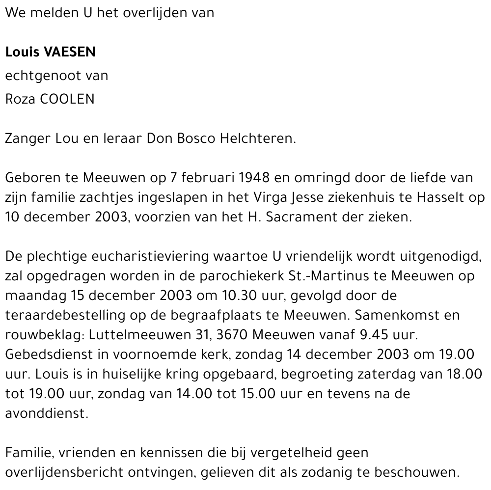 Louis VAESEN