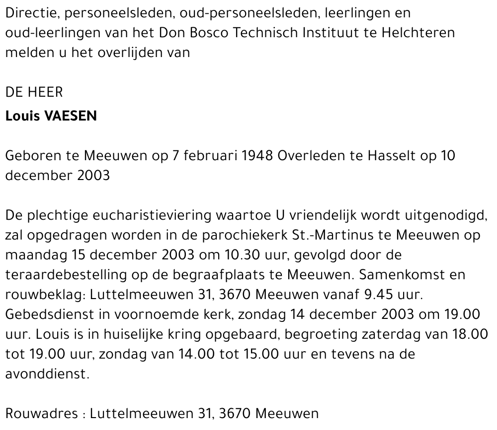 Louis VAESEN