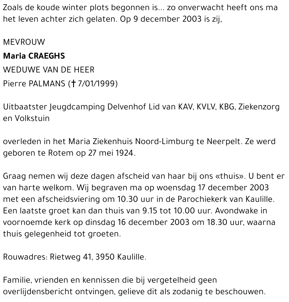 Maria Craeghs