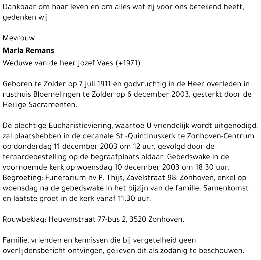 Maria Remans