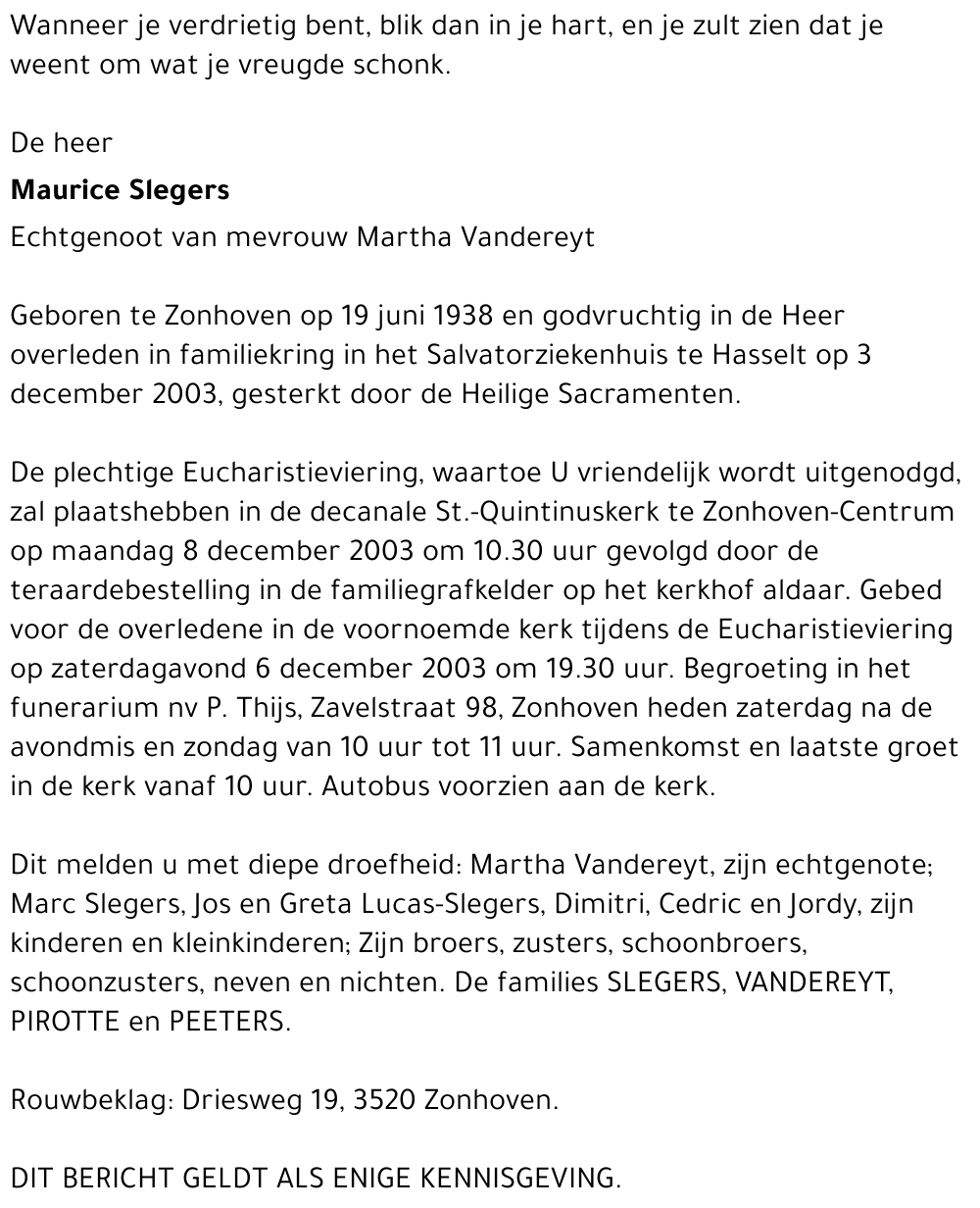 Maurice Slegers