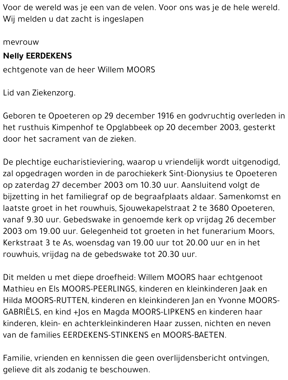Nelly Eerdekens