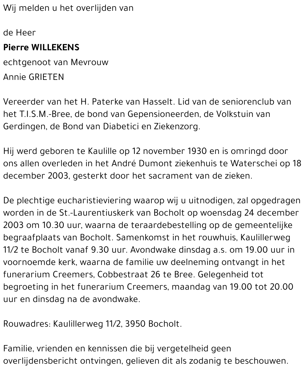Pierre WILLEKENS