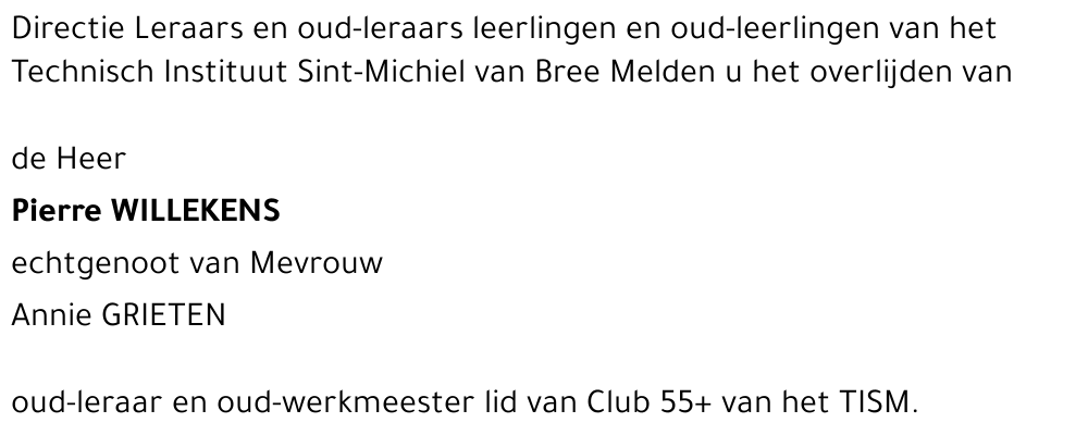 Pierre WILLEKENS