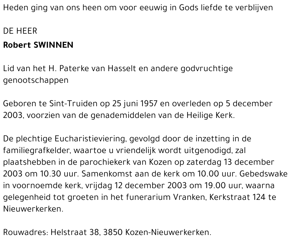 Robert Swinnen