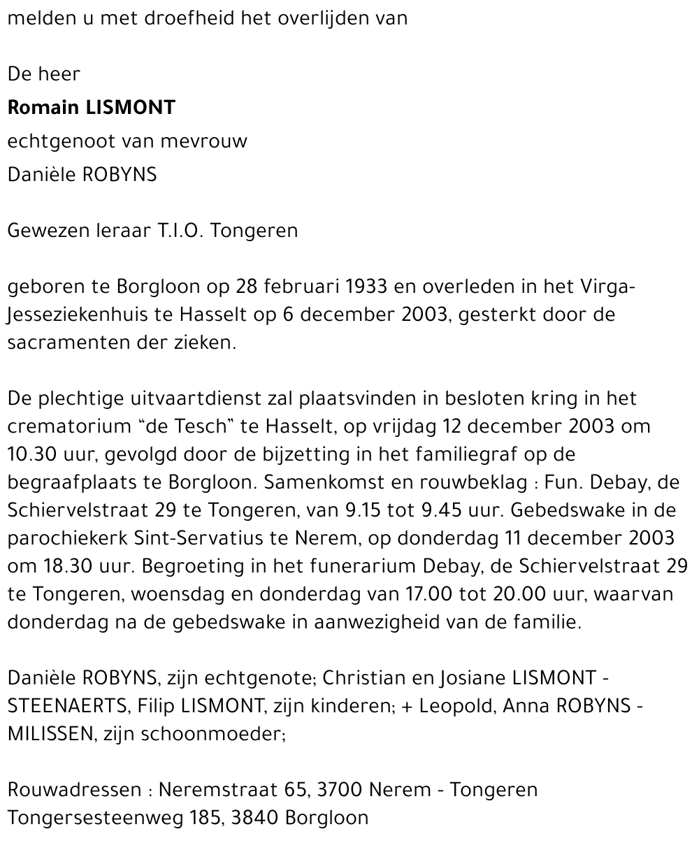 Romain Lismont