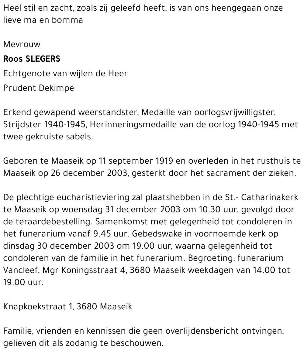Roos Slegers