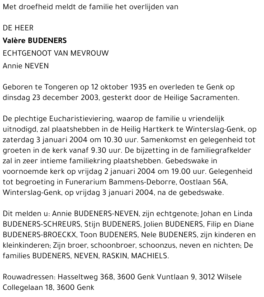 Valère Budeners