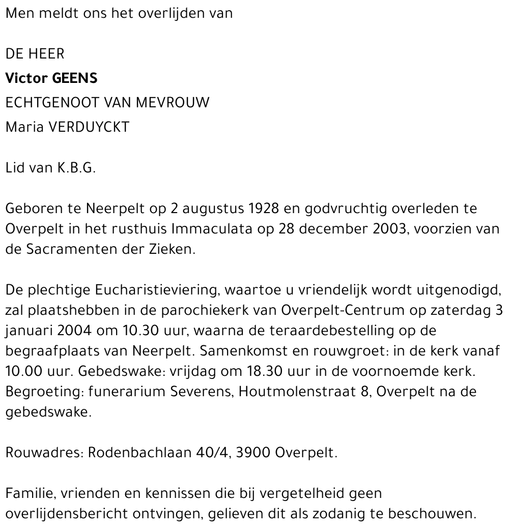 Victor Geens