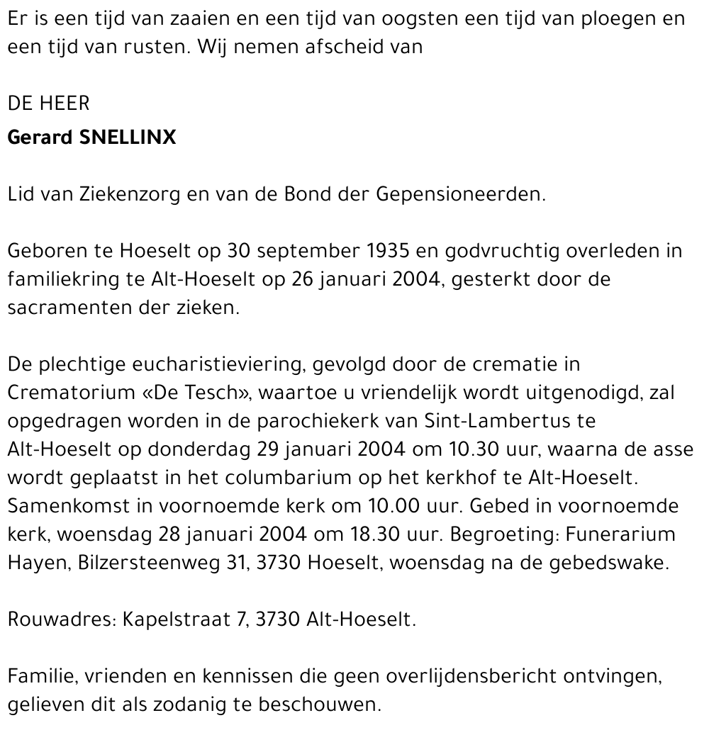 Gerard Snellinx
