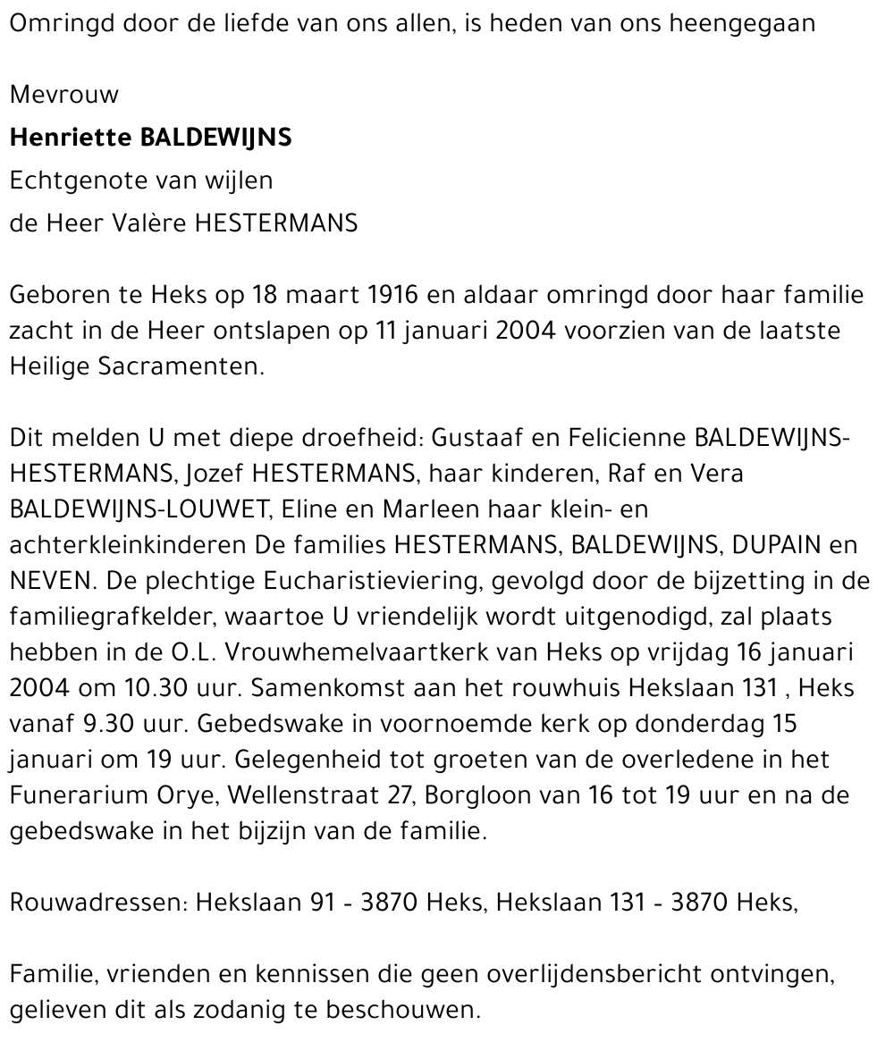 Henriette Baldewijns