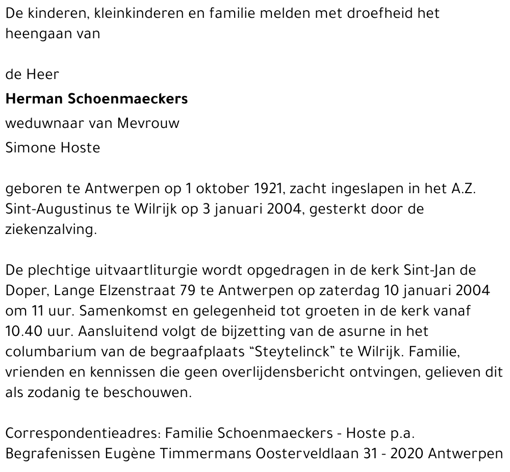 herman schoenmaeckers