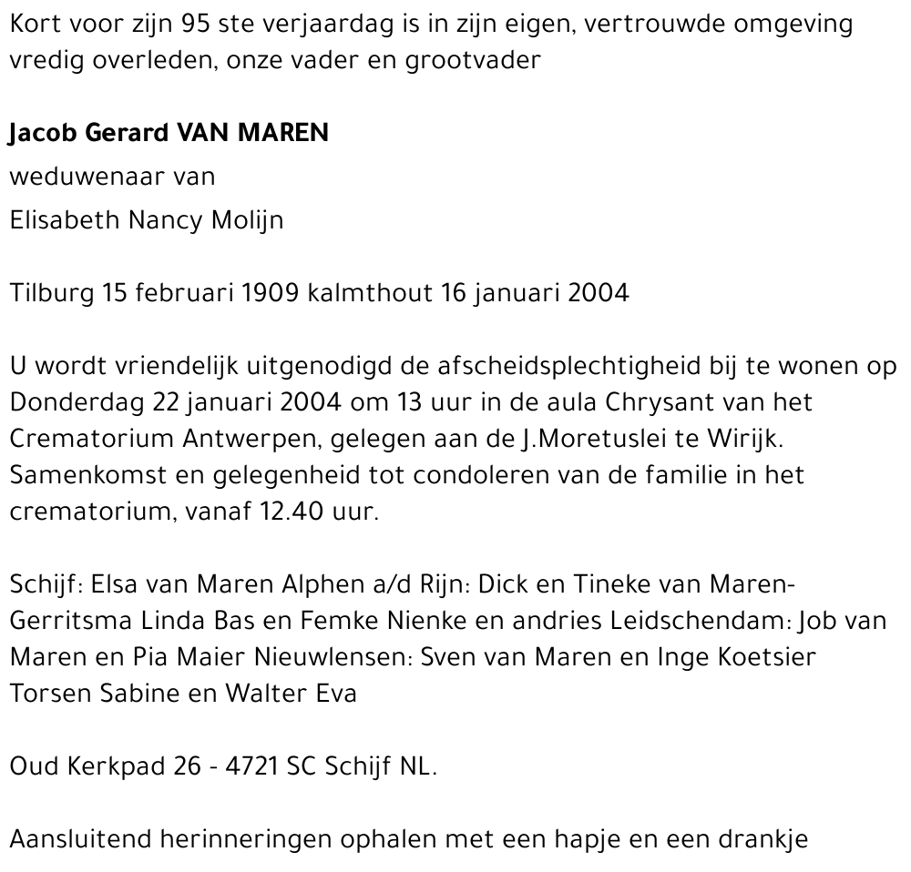 Jacob Gerard van Maren