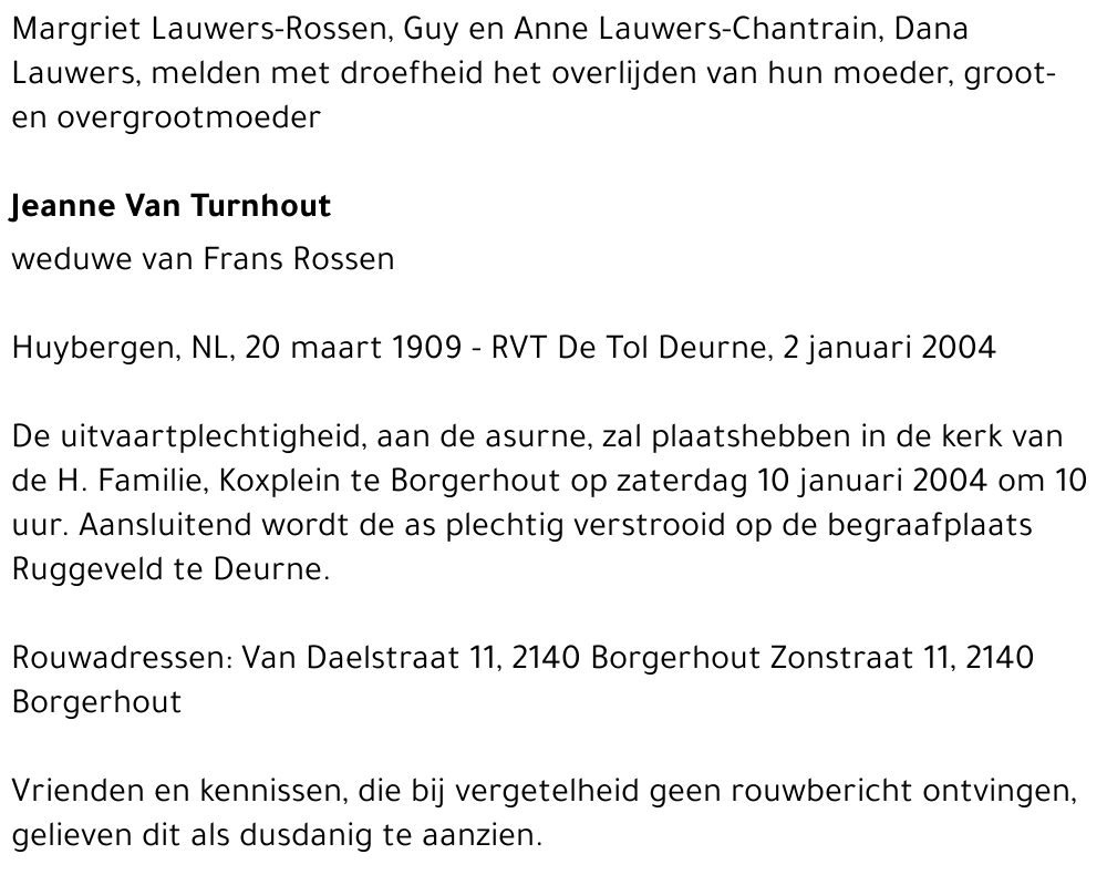 Jeanne Van Turnhout