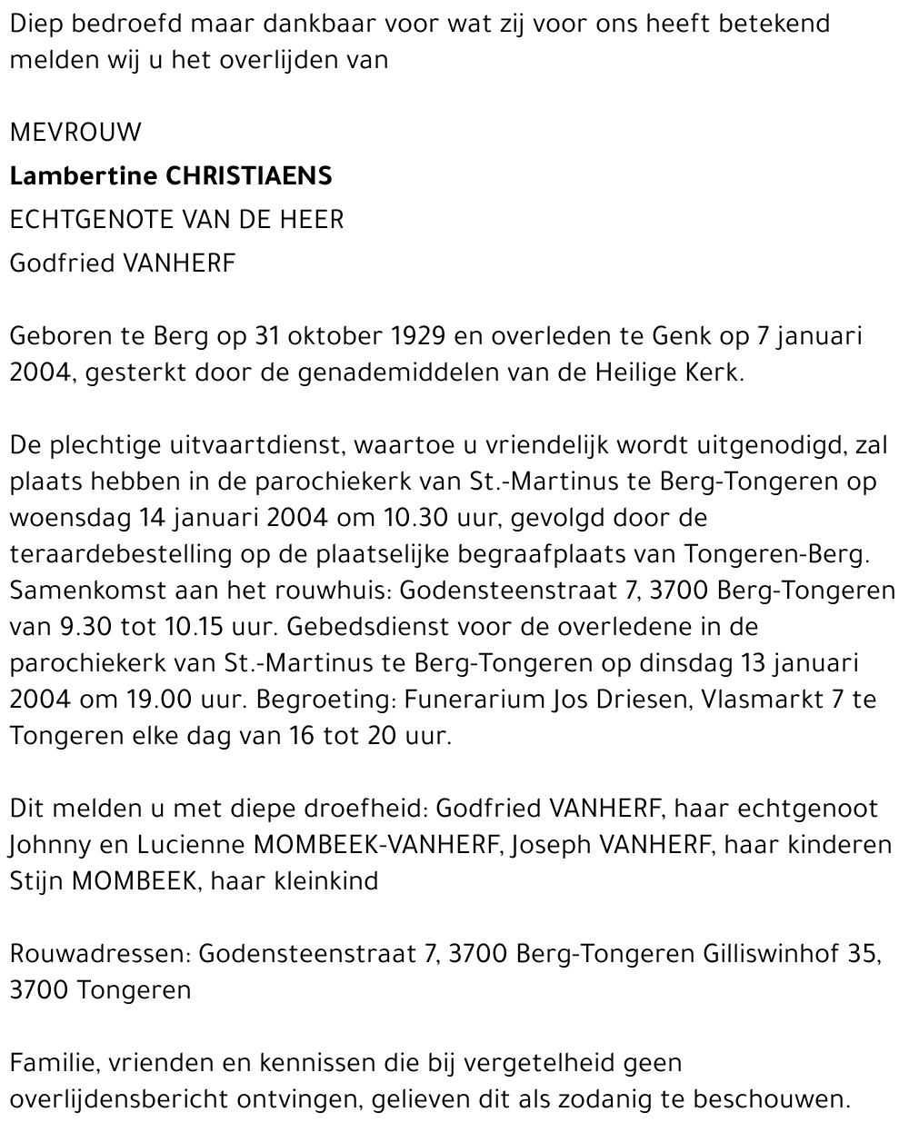 Lambertine Christiaens