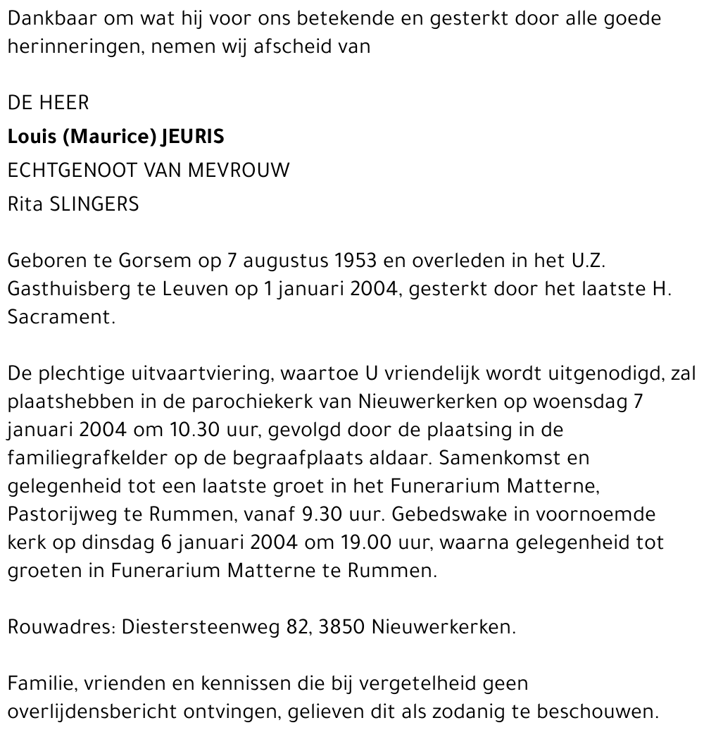 Louis (Maurice) Jeuris