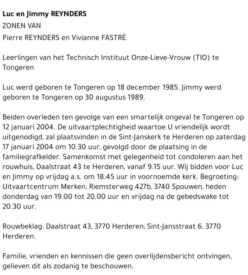 Luc en Jimmy Reynders