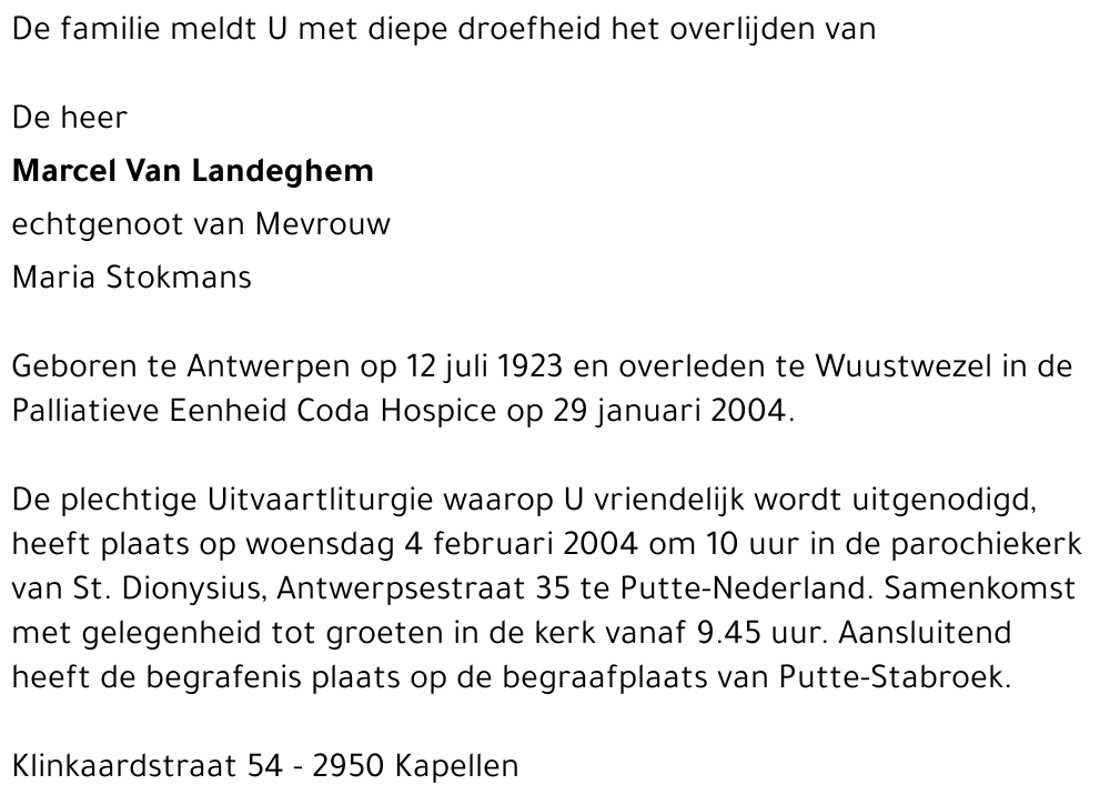 Marcel Van Landeghem