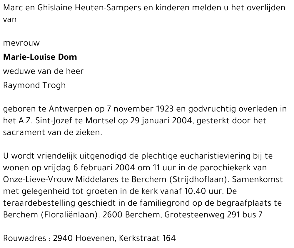 Marie-Louise DOM