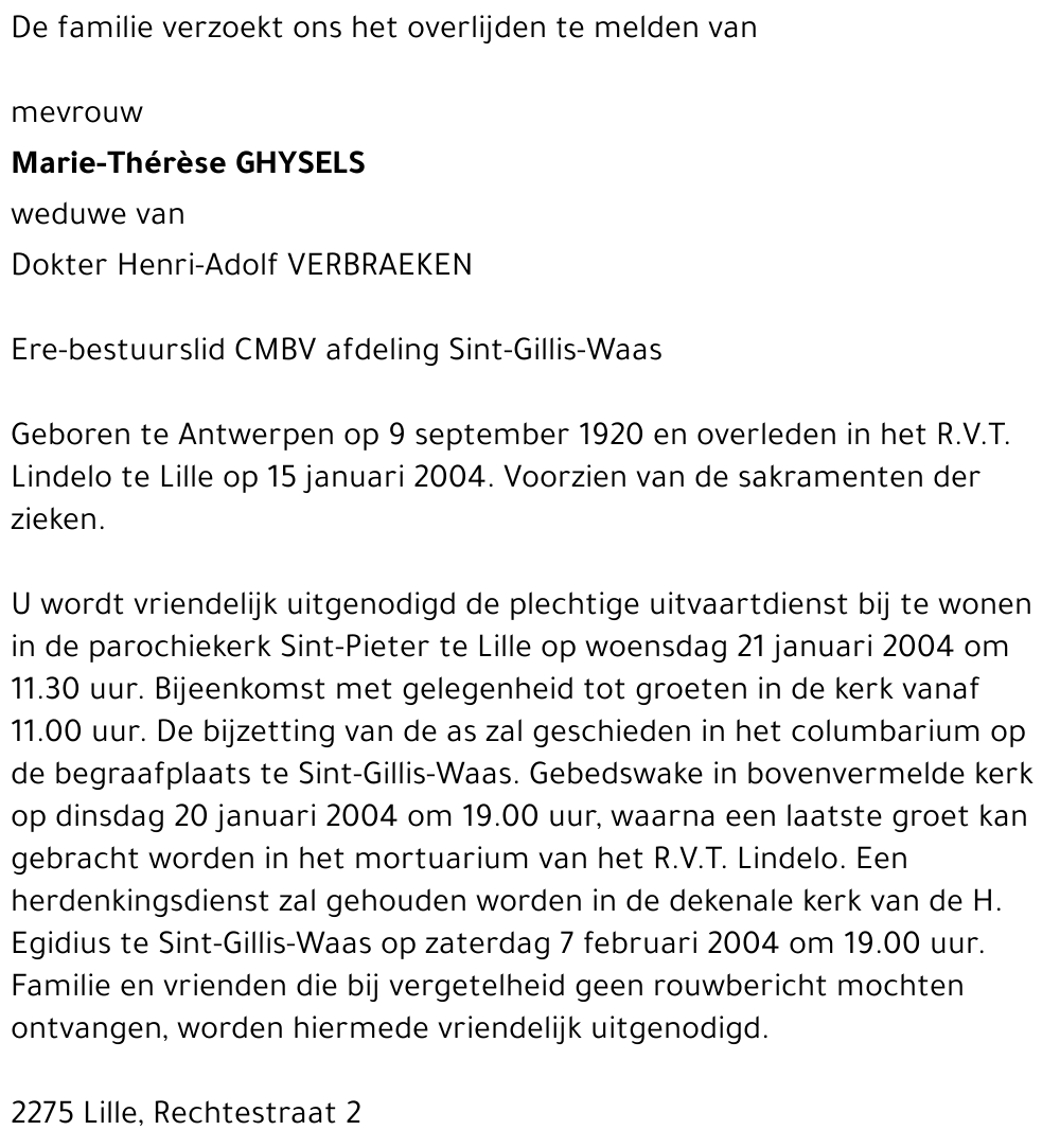 Marie-Thérèse Ghysels