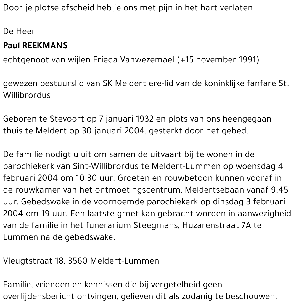 Paul REEKMANS