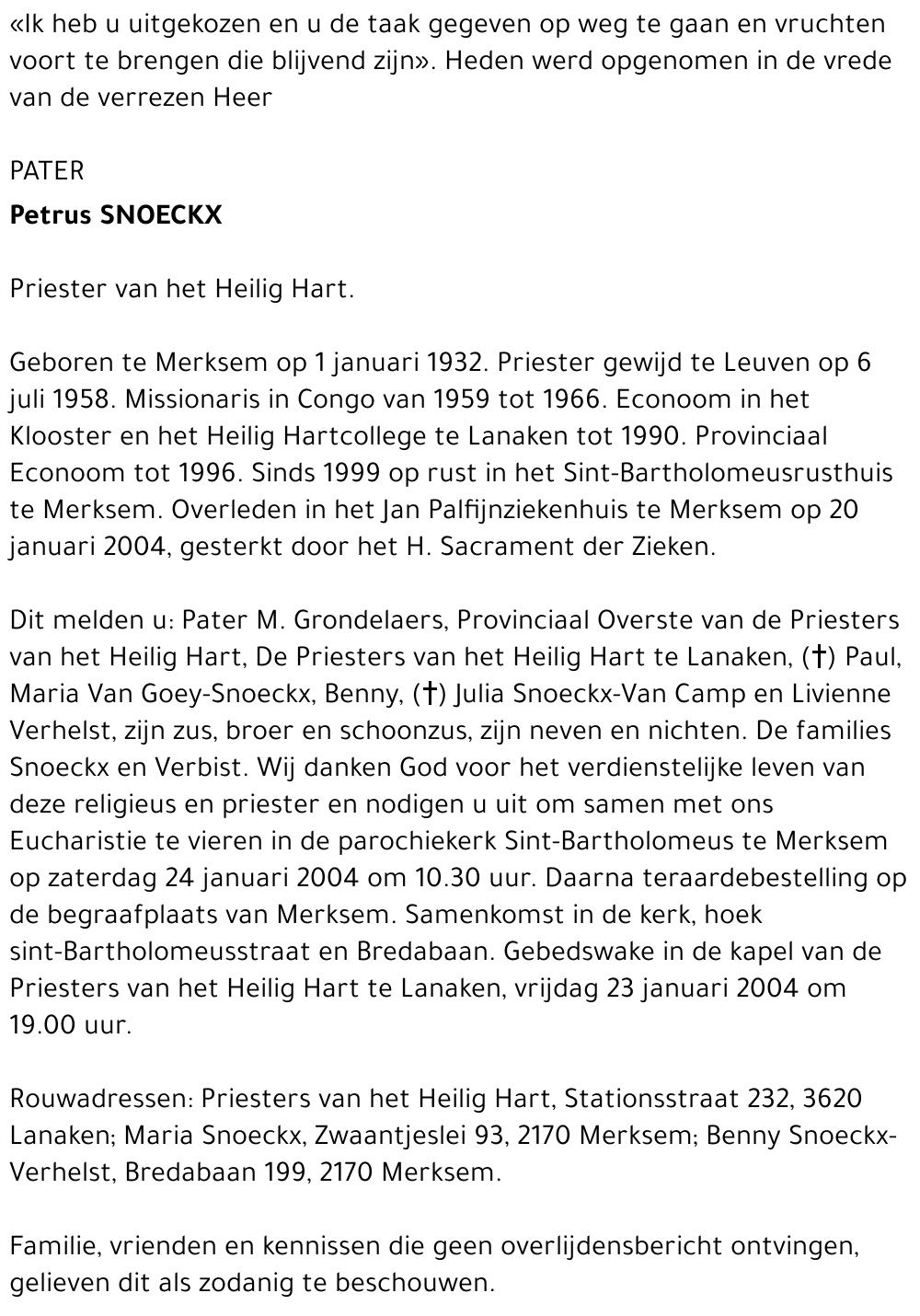 Petrus Snoeckx